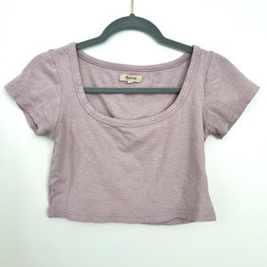 Light purple round neck